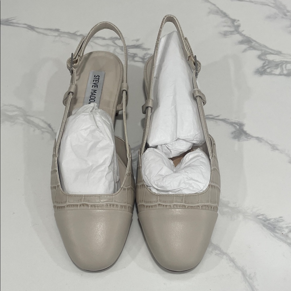 Steve Madden Women's Taupe Slingback Flats